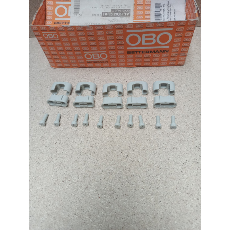 OBO Bettermann 3079 LGR Bügelschelle / kabelschelle 5 Stück