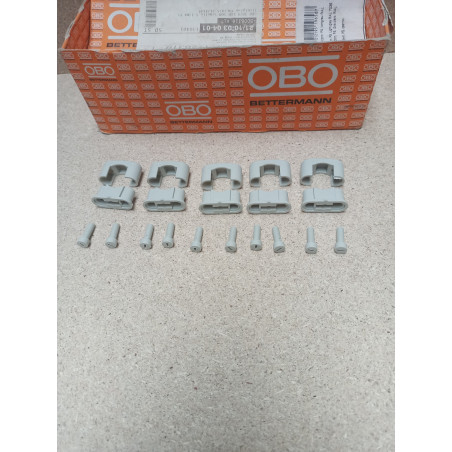 OBO Bettermann 3079 LGR Bügelschelle / kabelschelle 5 Stück