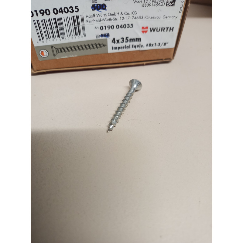 Würth 4,0 X 35 / 019004035 / 830 Stück