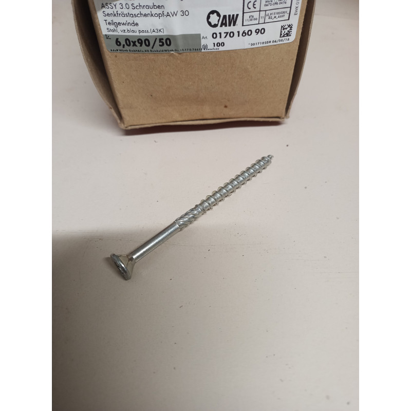 Würth 6,0 X 90 / 017016090 / 100 Stück