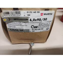 Würth 6,0 X 90 / 017016090 / 100 Stück