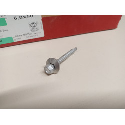 Würth 6,0 X 50 Bohrschraube mit Holzgewinde und Dichtscheibe / 10 Stück