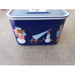 Tupperware Weihnachtsdose 1,3 Liter blau