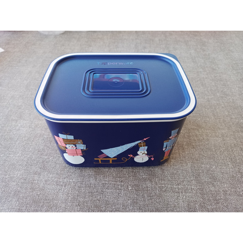 Tupperware Weihnachtsdose 1,3 Liter blau
