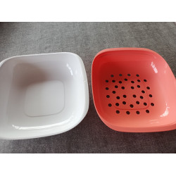 Tupperware Allegra Schüssel / Serviceschale mit Sieb