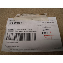 Schmitz Cargobull Schenkelfeder T-19102R / 810467 rechts 10 Stück