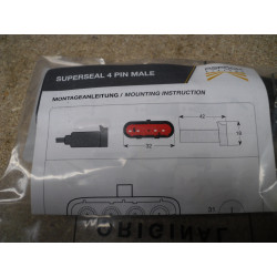 Schmitz Cargobull 1340455 / Aspöck 15-7002-094 Stiftstecker, 4-polig