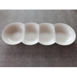 Tupperware Allegra Snackschale weiß / glitzer
