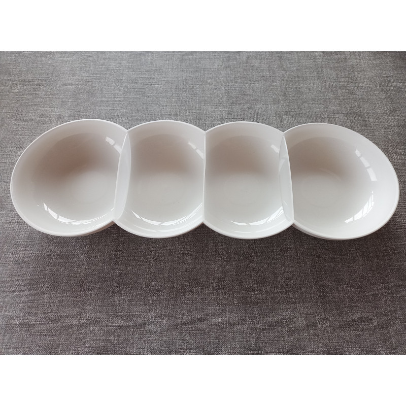 Tupperware Allegra Snackschale weiß / glitzer