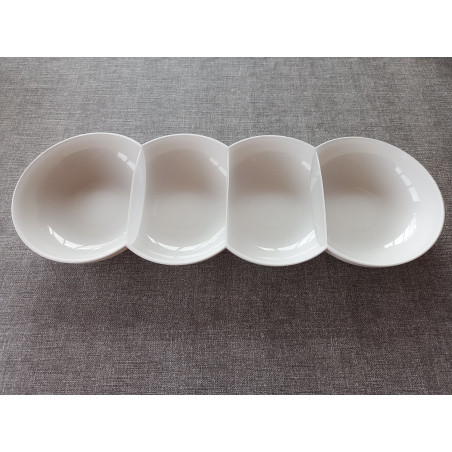 Tupperware Allegra Snackschale weiß / glitzer
