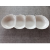 Tupperware Allegra Snackschale weiß / glitzer