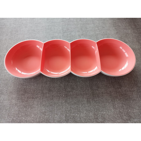 Tupperware Allegra Snackschale weiß / Lachs
