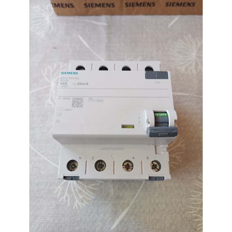 Siemens 5SV3 344-6KL Fehlerstromschutzschalter
