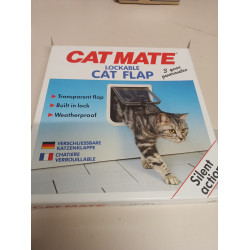 Cat Mate Flap  204 GT Katzenklappe grau / weiß