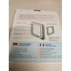 Cat Mate Flap  204 GT Katzenklappe grau / weiß