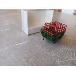 Wiking Heuwagen grün / rot