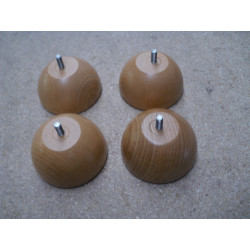 Hülsta Möbelfuß 4er Set Holz