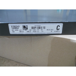 Hülsta Einhängebord dunkelgrau abgerundet 461mm X 347mm X29mm