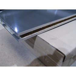 Hülsta Einhängebord dunkelgrau abgerundet 461mm X 347mm X29mm