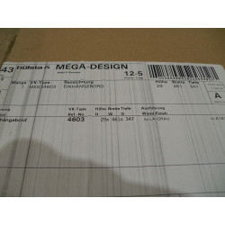 Hülsta Einhängebord dunkelgrau 461mm X 347mm X29mm