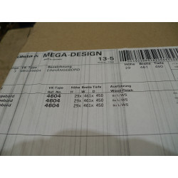 Hülsta Einhängebord weiß  461mm X 450mm