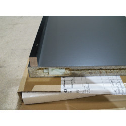 Hülsta Sockelbord dunkelgrau abgerundet 711mm X 347mm X29mm