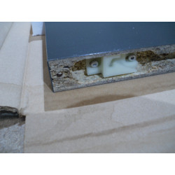 Hülsta LED Einhängebord dunkelgrau 711mm X 347mm X 29mm