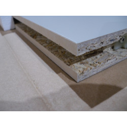 Hülsta Einhängebord mit Einzugsdämpfer Grau 711mm X 347mm X 29mm