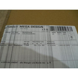 Hülsta Einhängebord mit Einzugsdämpfer Grau 711mm X 450mm X 29mm