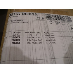 Hülsta Einhängebord Reinweiß 961mm X 347mm X 29mm