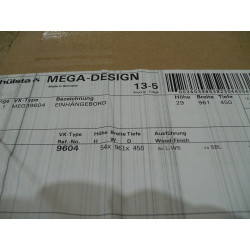 Hülsta Sockelbord weiß 961mm X 450mm X 29m