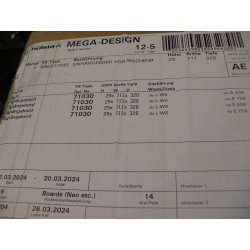 Hülsta Einhängebord weiß 711mm X 320mm X 29m