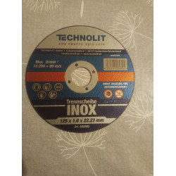 Technolit Trennscheibe 125mm X 1,0mm Edelstahl