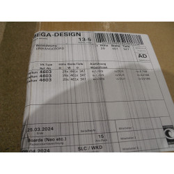 Hülsta Einhängebord mit Einzugsder ämpfweiß  461mm X 347mm