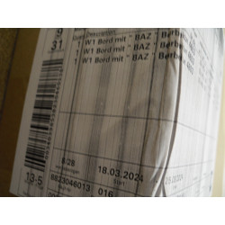 Hülsta Einhängebord mit Einzugsder ämpfweiß  461mm X 347mm