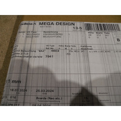 B - Ware Hülsta LED Einhängebord weiß  211mm X 347mm