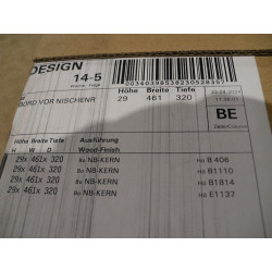 Hülsta Einhängebord  Kernnussbaum 461mm X 320mm X 29mm