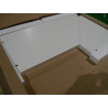 Hülsta Eck-Einhängebord Reinweiß 750mm X 347mm X 29mm
