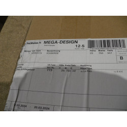 Hülsta Eck-Einhängebord Reinweiß 750mm X 347mm X 29mm