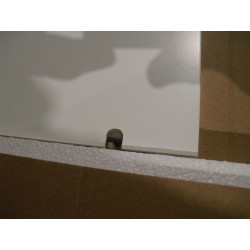 Hülsta Eck-Einhängebord Reinweiß 750mm X 347mm X 29mm