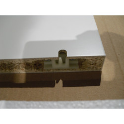 Hülsta Eck-Einhängebord Reinweiß 750mm X 347mm X 29mm