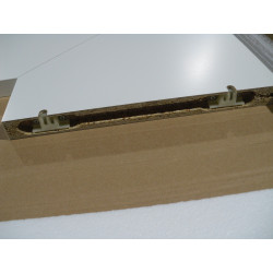 Hülsta Eck-Einhängebord Reinweiß 750mm X 347mm X 29mm