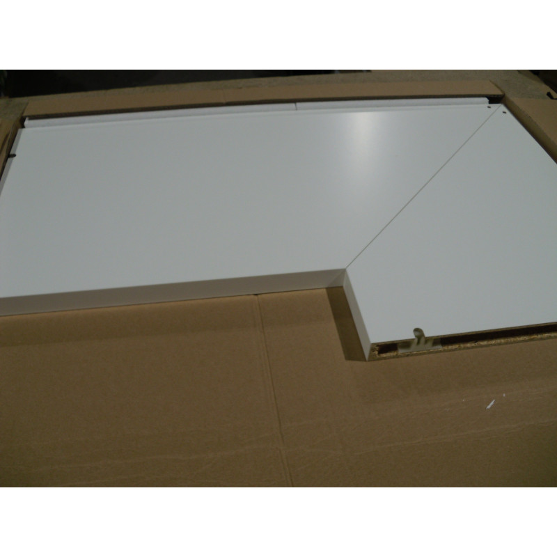 Hülsta Eck-Einhängebord Reinweiß 750mm X 347mm X 29mm
