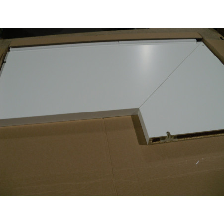 Hülsta Eck-Einhängebord Reinweiß 750mm X 347mm X 29mm