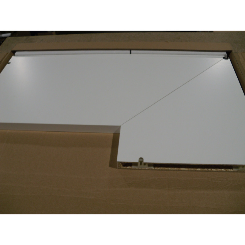 Hülsta Eck-Einhängebord Reinweiß 750mm X 320mm X 29mm