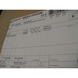 Hülsta Eck-Einhängebord Reinweiß 750mm X 320mm X 29mm