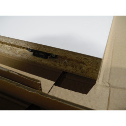 Hülsta Zwischenwange Modular Reinweiß 452mm X 347mm X 39mm