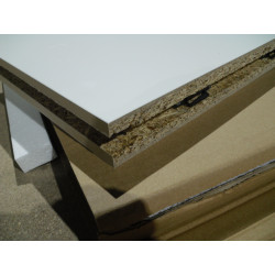 Hülsta Zwischenwange Modular Reinweiß 323mm X 347mm X 39mm