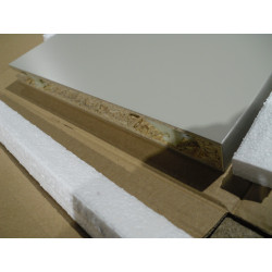 Hülsta Einhängebord Grau abgerundet 461mm X 347mm X 29mm