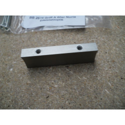 Hülsta Griff Nuria 60mm Edelstahloptik